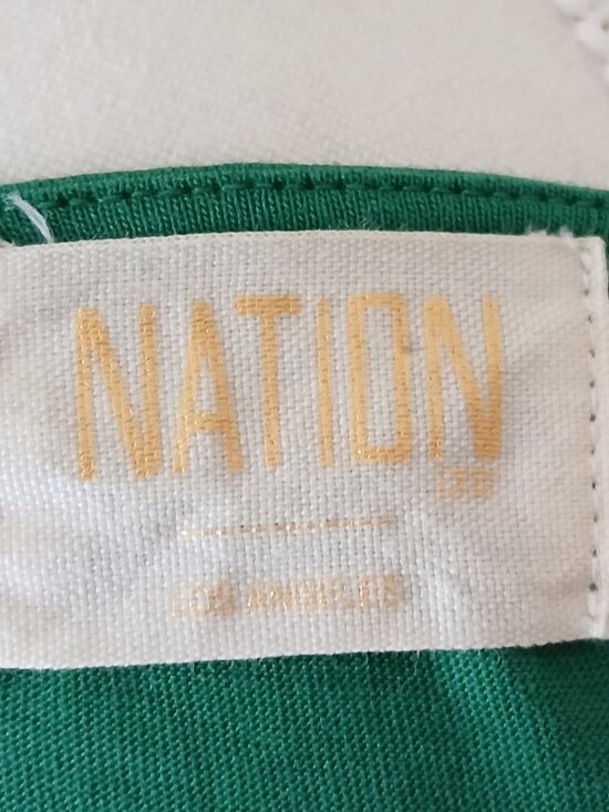 Nation Ltd Charlene Top In Verdant Green Size Large - Picture 7 of 9